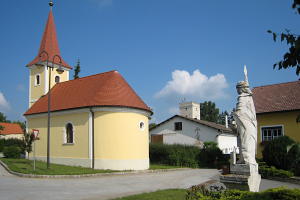 Hl. Florian mit Kirche