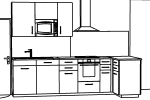 Küchenplanung Joker Raumteilerküche