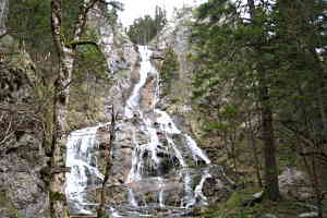 Schleierfall Wasserfall im Höllental
