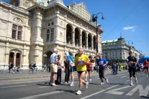 Marathonläufer Wiener Staatsoper