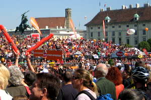 Heldenplatz beim Vienna City Marathon