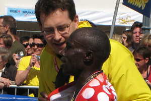 Marathon-Dritter Paul Biwott in Wien