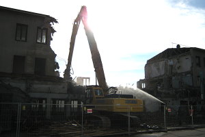 Teilabbruch des Wiener Westbahnhofs